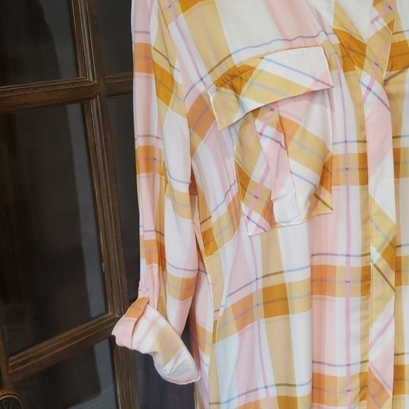 ANA Button Down Long Sleeve Top Nwt - Picture 3 of 6